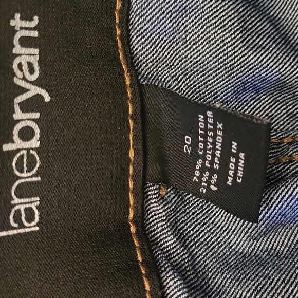 Lane Bryant Dark Blue Cropped Denim Jeans - Picture 4 of 4